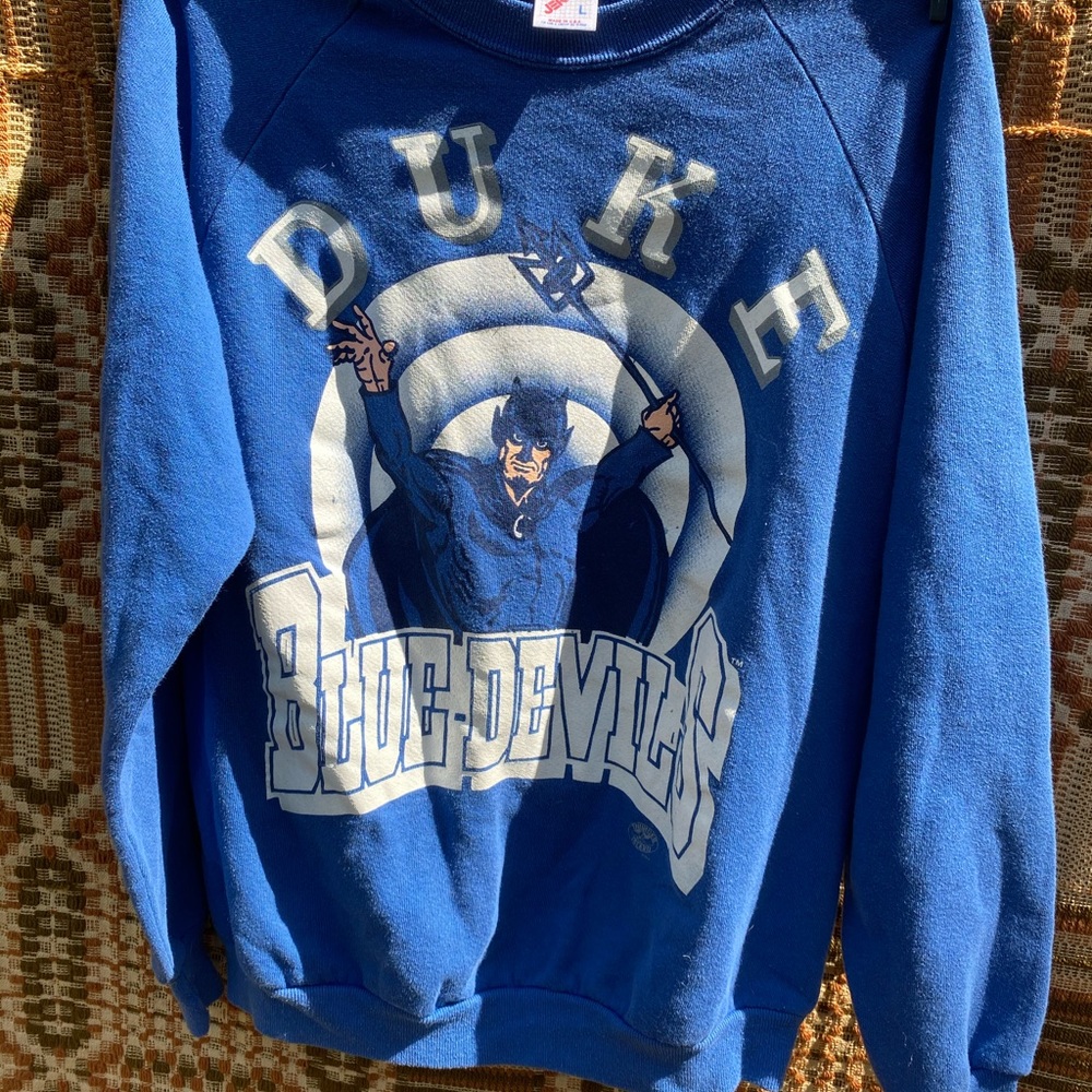 vintage duke blue devils sweatshirt